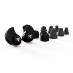 Decibullz Custom Molded Earplugs - Black