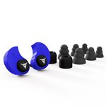 Decibullz Custom Molded Earplugs - Blue