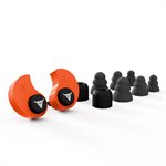 Decibullz Custom Molded Earplugs - Orange