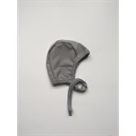 Pilot Cap for Hearing Aids - Solid Gray Mesh, Size 12-18 Months