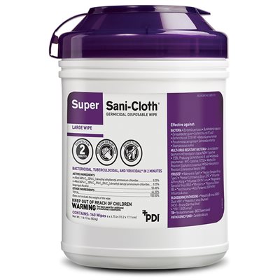 Super Sani-Cloth Disinfectant Wipe (160 / canister)