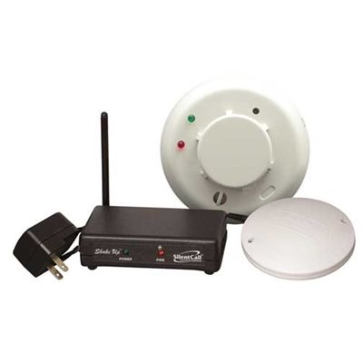 Silent Call Smoke Detector with Bed Shaker