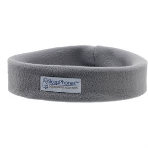 Acoustic Sheep SleepPhones Wireless, Fleece - Large, Gray