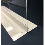 Countertop Shield - 32" Clear Acrylic with Double Side Base & Pass Thru