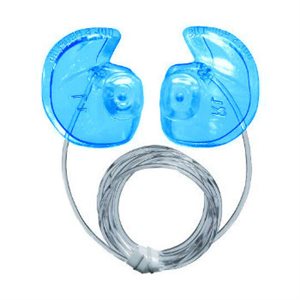 Doc's ProPlug Non-Vented with Leash - Medium, Blue (1 pair)