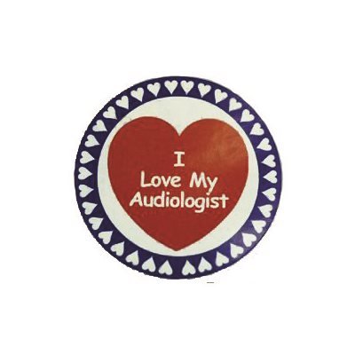 "I Love My Audiologist" Stickers (100 / roll)