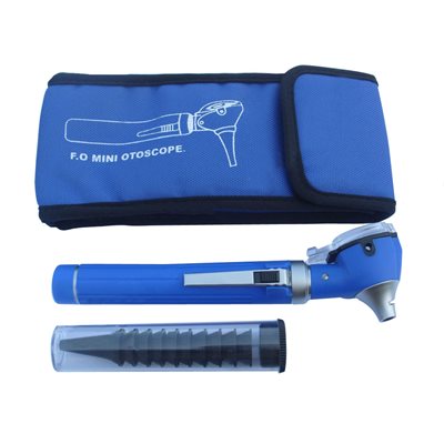 T.I.G. Fiber Optic Mini Otoscope with LED Bulb (Blue Color)