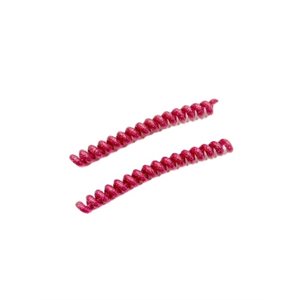 Tube Twists for Hearing Aids - 3" Length, Fuchsia Pink Glitter (pair)