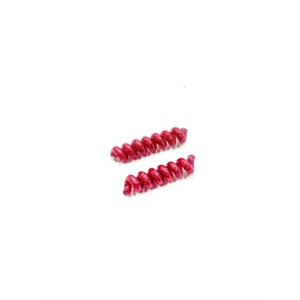 Tube Twists for Hearing Aids - 3 / 4" Length, Fuchsia Pink Glitter (pair)