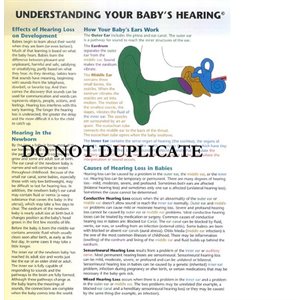 Understanding Your Baby's Hearing (100 / pk)