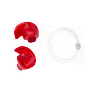 Doc's ProPlug Vented - With Leash, Large, Red (1pair)