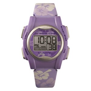 VibraLITE Mini - Purple / White Floral, Leather Strap