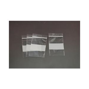 Plastic Zipper Bags, 2x2 with write-on block (100 / pk)