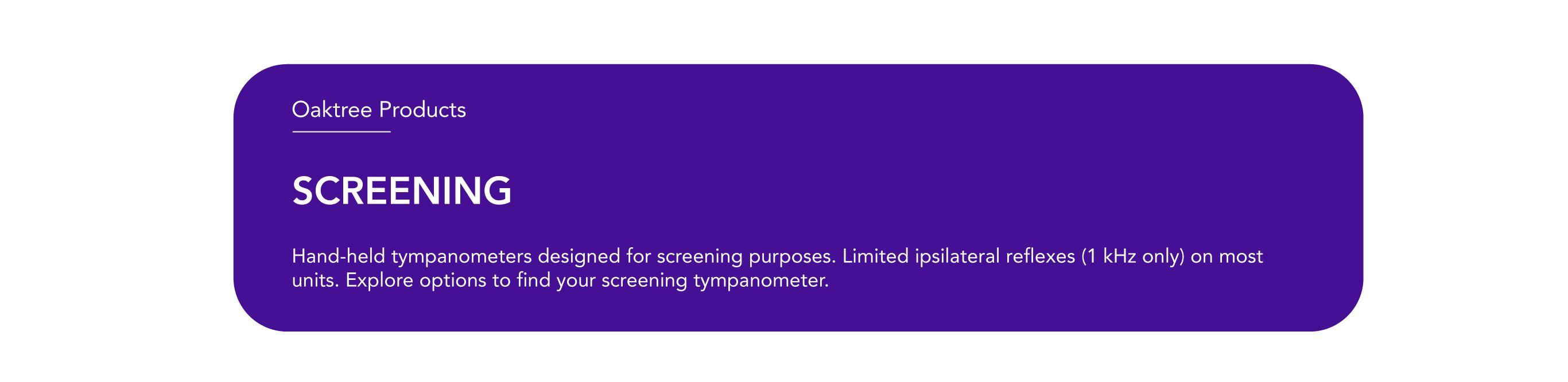 Screening-header